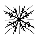 snowflake white tattoo design idea