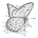 butterfly with broken wing tattoo design idea