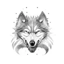 direwolf tattoo design idea