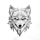 direwolf tattoo design idea