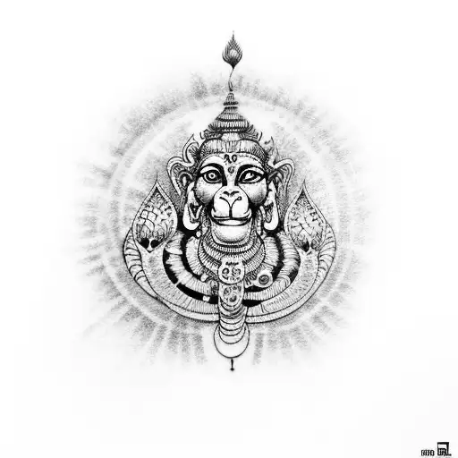 Simply Inked Spiritual Temporary Tattoo Designs (Hanuman Tattoo) :  Amazon.in: Beauty