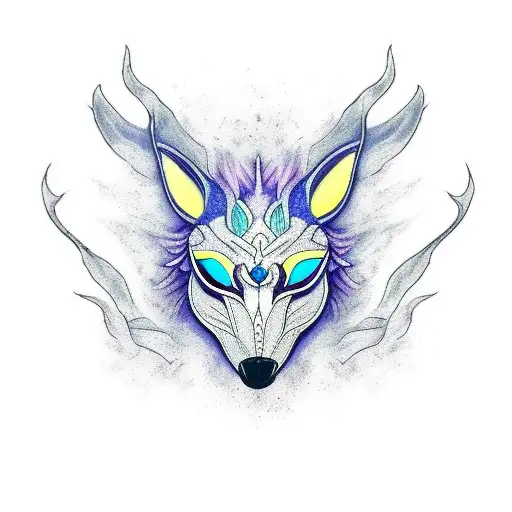 Kindred's mask tattoo design idea