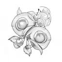 Cherry tattoo design idea