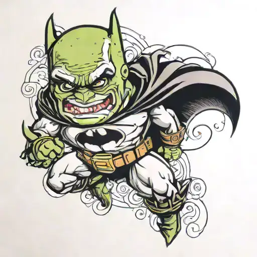 Batman shrek fucking fiona tattoo design idea