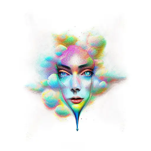 reflection tattoo design idea