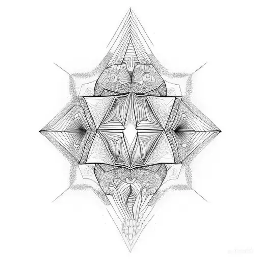 reflection tattoo design idea