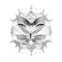 reflection tattoo design idea