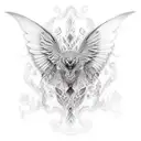 reflection tattoo design idea