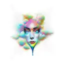 reflection tattoo design idea