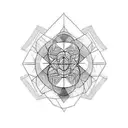 reflection tattoo design idea