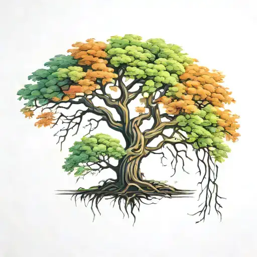 willow tree  tattoo design idea