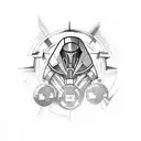 strenght, mass effect, improving myself, life controlling, millitary, abstract, inspiration tattoo design idea