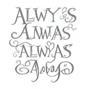 "always" quote from Harry Potter tattoo design idea