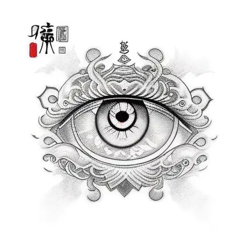 Evil Eye tattoo design idea
