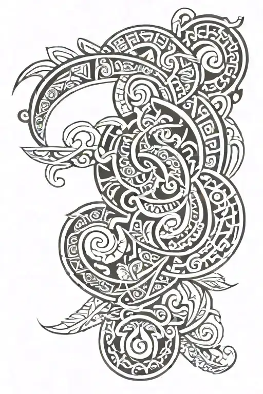 Polynesian style tattoo tattoo design idea
