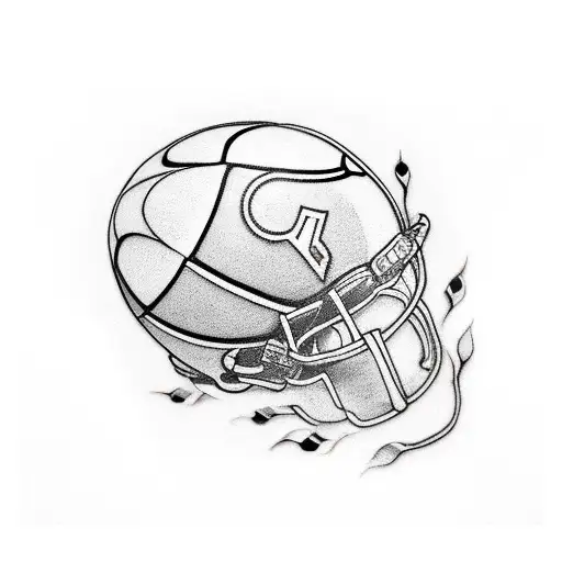 five, old football, old Tower, laurel wreath tattoo design idea