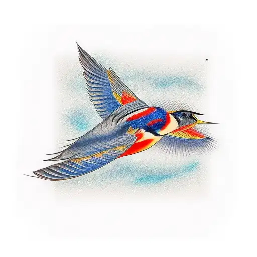 Swallow Bird tattoo design idea