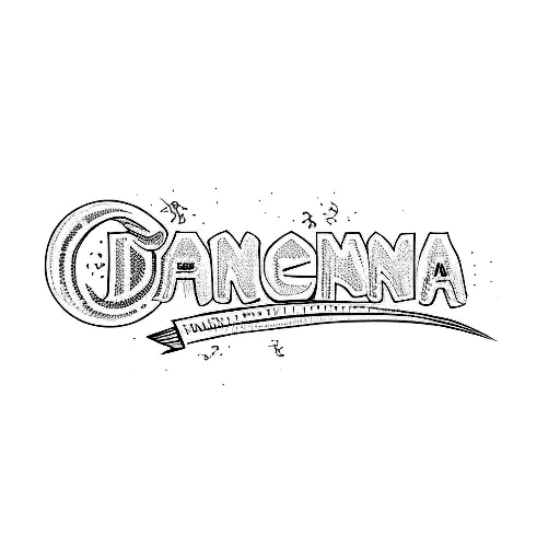 the word bahama tattoo design idea