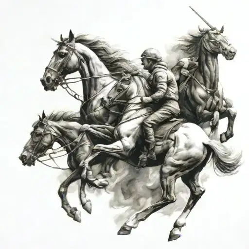 four horseman tattoo design idea