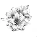 Lily tattoo design idea