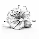 Lily tattoo design idea