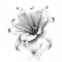 Lily tattoo design idea