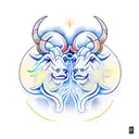 Taurus Sun and Leo Moon tattoo design idea