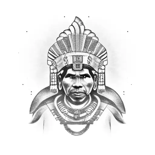 inca god tattoo design idea
