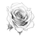 rose, Aster, chrysanthemum and daffodil  tattoo design idea