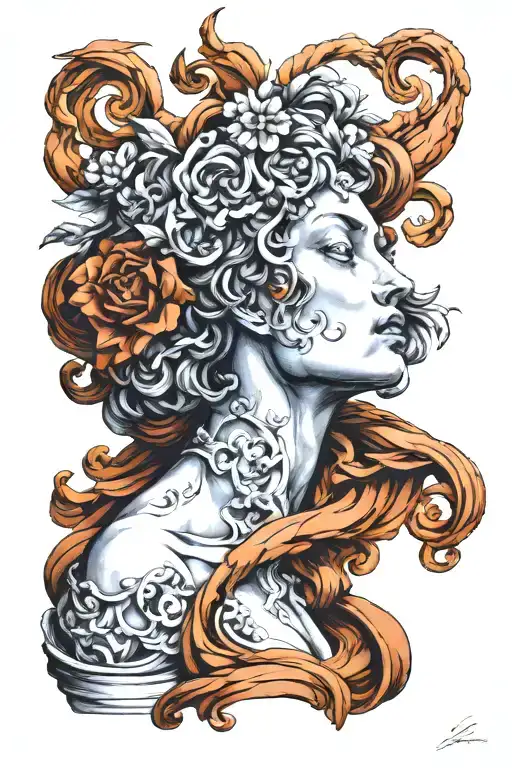 Proserpina's Rape Bernini Sculpture tattoo design idea