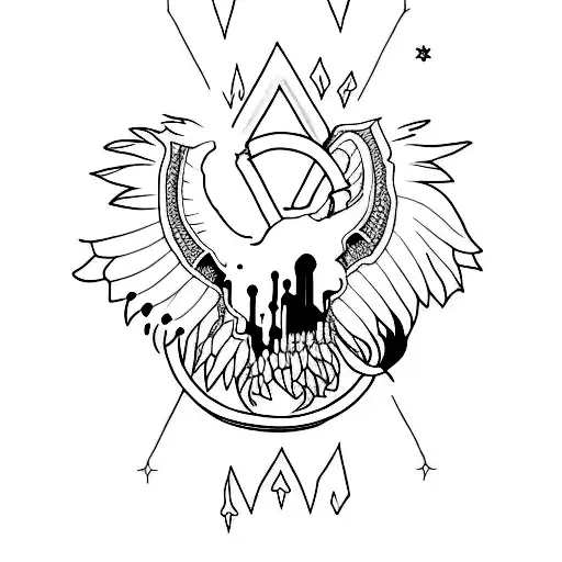 $uicideboy$ inspired minimalist tattoo  tattoo design idea