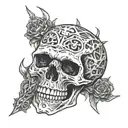 warhammer undead skeleton tattoo design idea