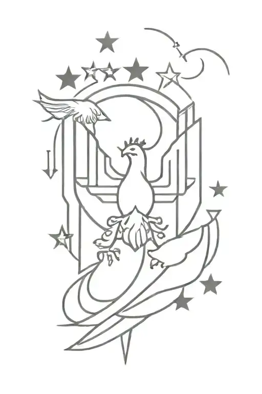 Russia Patriotism tattoo design idea