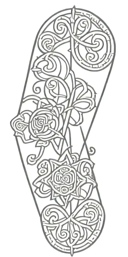 irish traditional style tattoo tattoo design idea