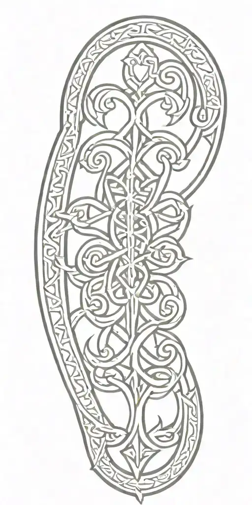 irish traditional style tattoo tattoo design idea