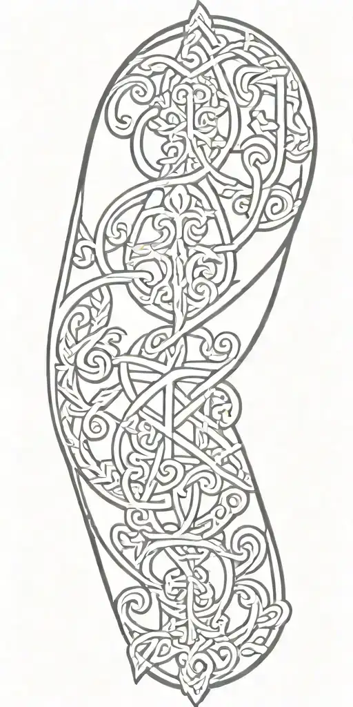 irish traditional style tattoo tattoo design idea