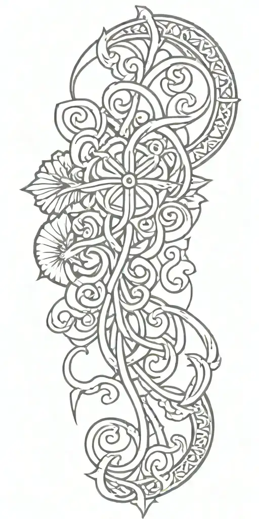 irish traditional style tattoo tattoo design idea