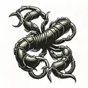 scorpion time clock tattoo design idea