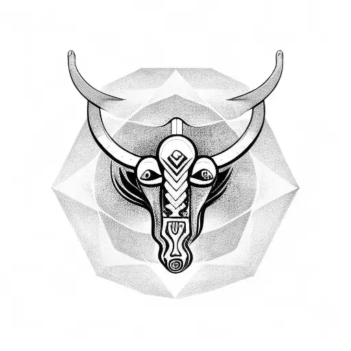 universe, 6, Aries, intuition, manifest tattoo design idea