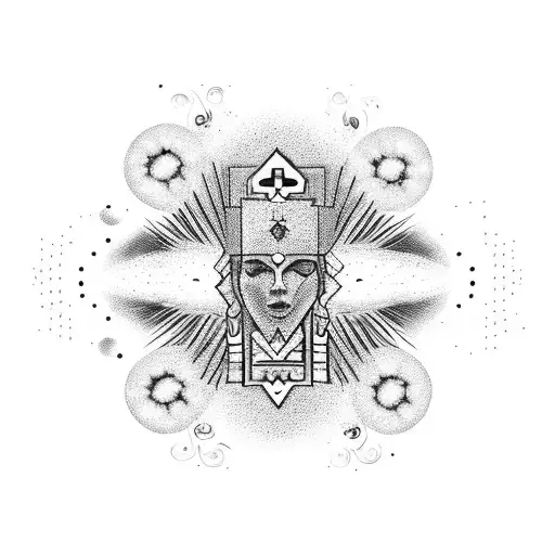 universe, nummber 6, intuition, manifest tattoo design idea