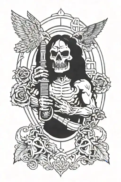 Black sabbath tattoo design idea