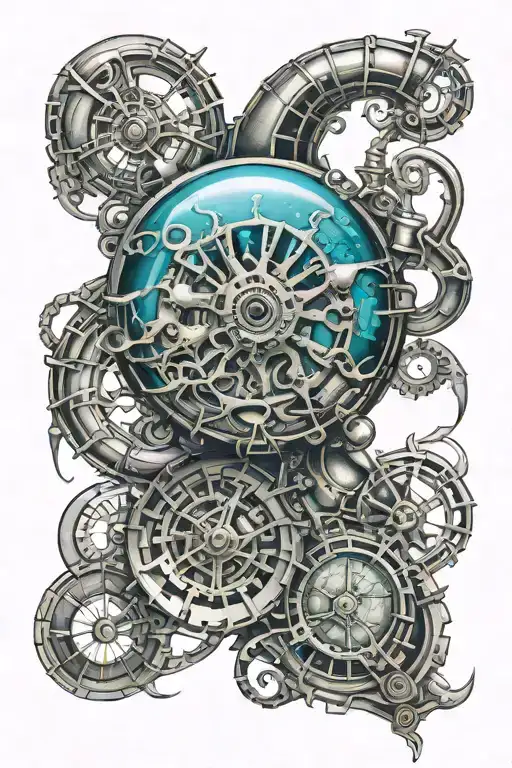 Aquarium tattoo design idea