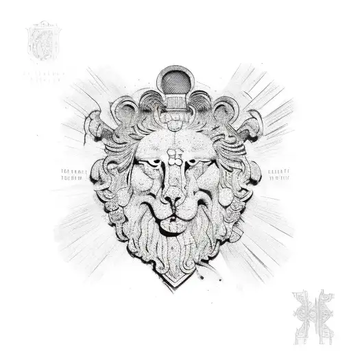 Roman pillars that represent family tattoo design idea