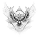 biblical seraphim tattoo design idea