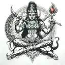 shiva kali tattoo design idea