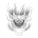 struggle of anger  tattoo design idea