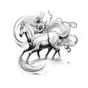 Mythical Journey,Centaur  tattoo design idea