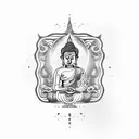 Buddha tattoo design idea