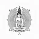 Buddha tattoo design idea