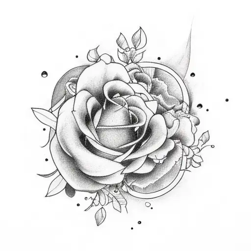 memoral tattoo for my female friend  add teardrops and roses.  tattoo design idea